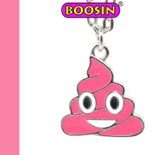 Emoji Schmuck Pink Poop Anhänger Halskette Fabrik Großhandel